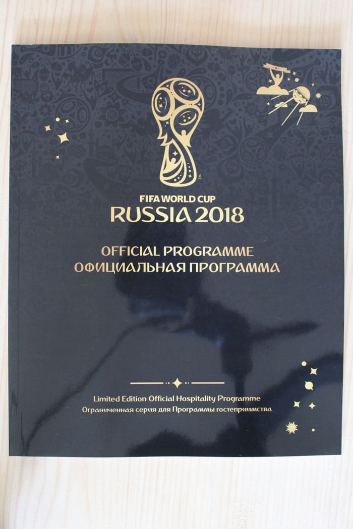 2018 World Cup Tournament Programme v 2018 World Cup Tournament Programme